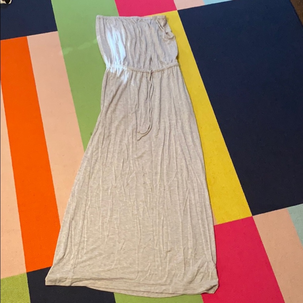 grey maxi dress
